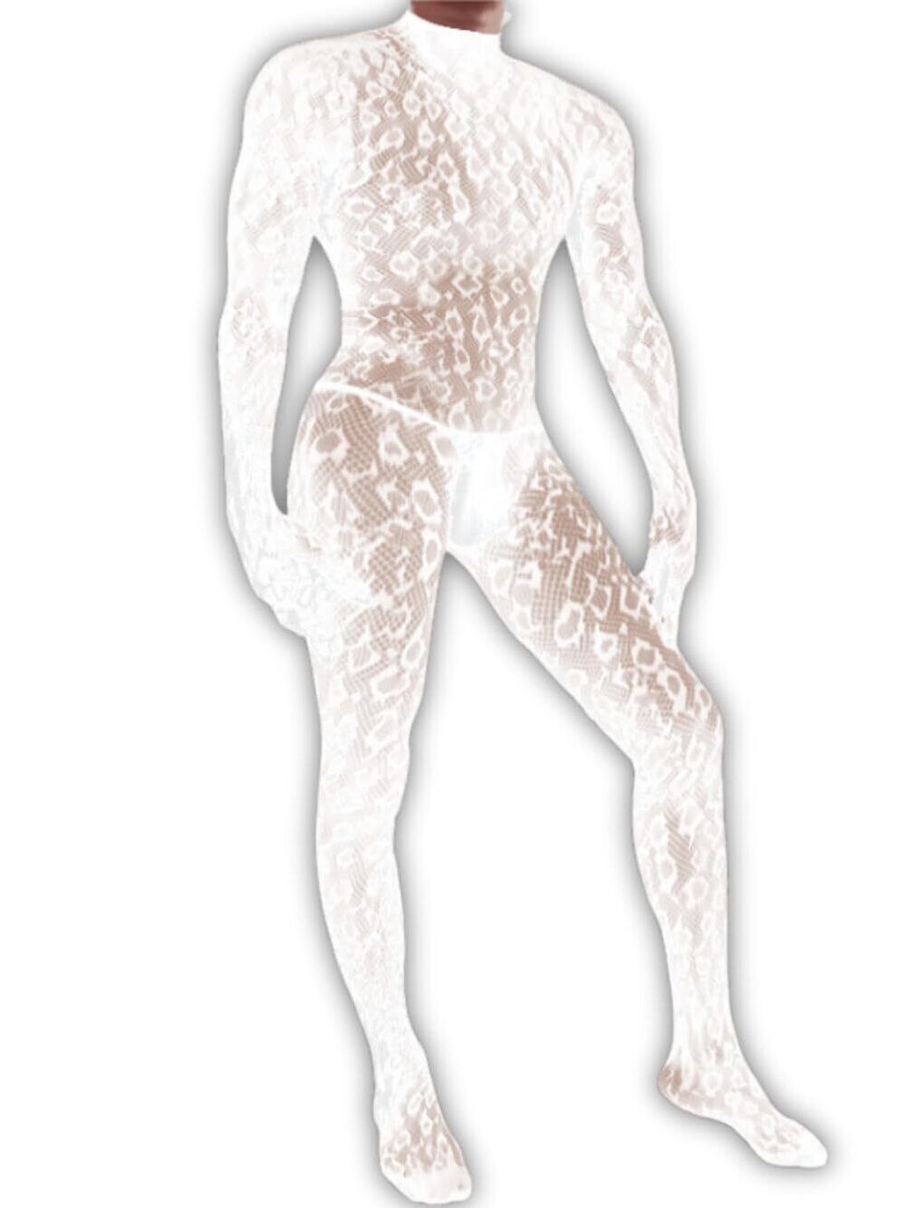 7063 Rave Outfits , Festival Party Clubwear, Leopard One Piece Full Lace